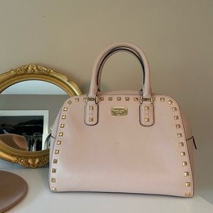 Brand new Michael Kors light pink studded handbag